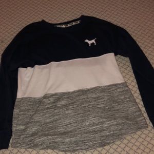 long sleeve pink brand shirt